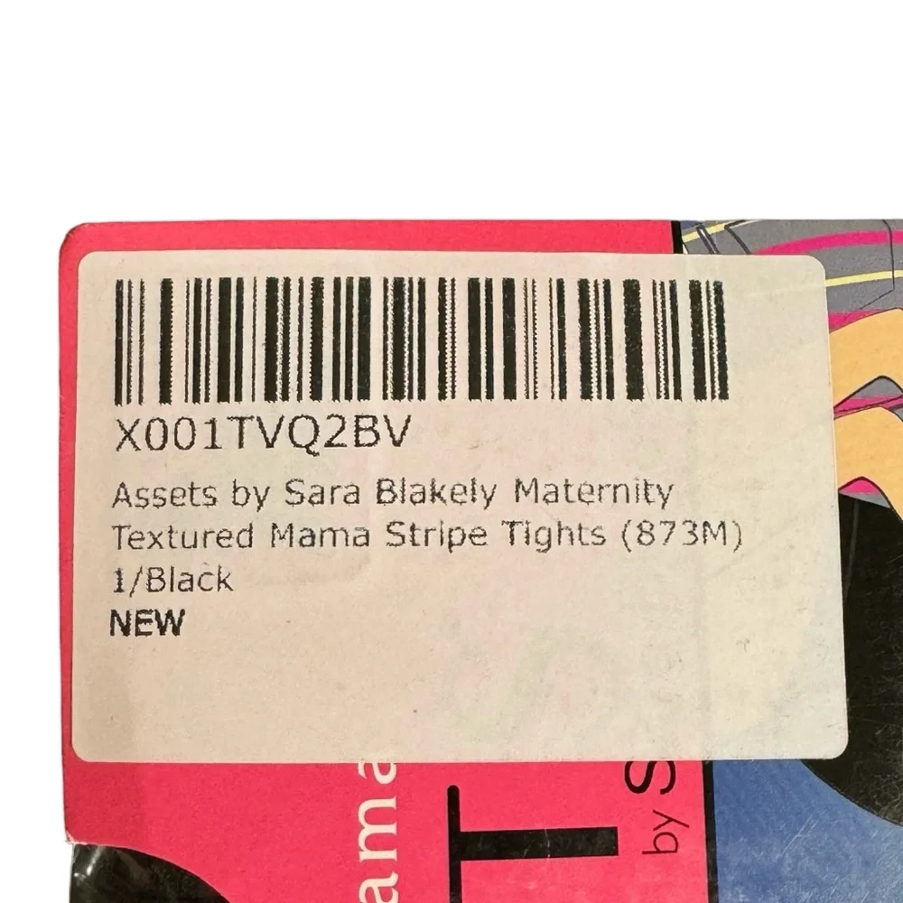 Spanx Assets Marvelous Mama Terrific Tights‎ Maternity Opaque Stripe Black